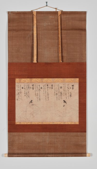 Two Immortal Poets by Fujiwara no Nobuzane